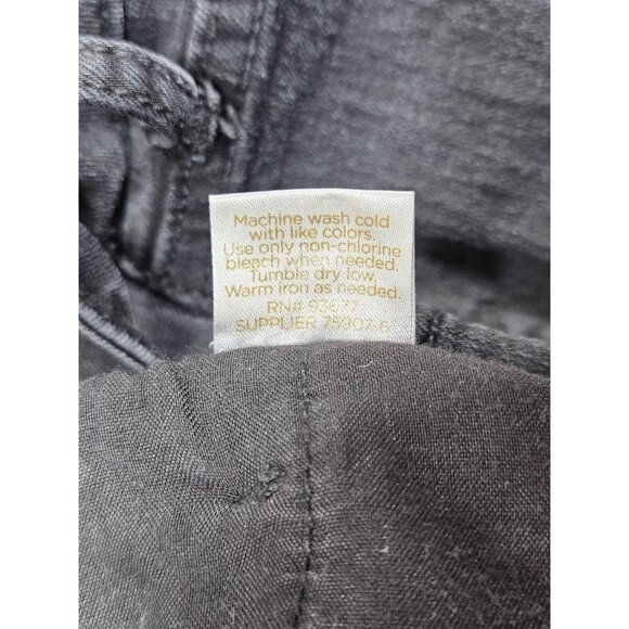 Decree Jeans Womens 13 Black Super Skinny Charcoal Wash Distressed Denim - Picture 8 of 13